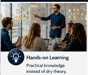 Hands-on learning.